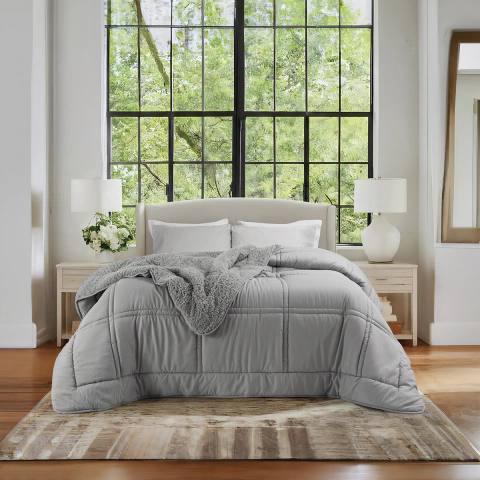 Acolchado Sense Duo Bitono C/Reverso De Corderito 2 1/2 Plaza Jean Cartier - comprar online