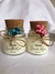Vela Batizado 30gr kit 10 unidades ( flores e mensagem atrás ) - Daelô velas