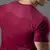 Camiseta Apex Dry Middle Lupus Vinho - Sem Costura na internet