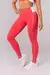 Imagem do Calça Legging com Cós Contrastante e Vivo (Rosa Pink / Off-White)