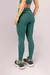 Calça Legging com Vivo no Cós (Verde Esmeralda / Branco) - Viva Performance