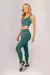 Calça Legging com Vivo no Cós (Verde Esmeralda / Branco) - loja online