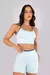 Top com Alças Contrastantes (Azul Bebê / Azul Petróleo) - comprar online