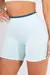 Short com Vira Contrastante (Azul Bebê / Azul Petróleo)