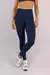 Calça Legging com Vivo na Vira (Azul Marinho / Verde Menta / Off-White) - comprar online
