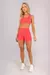 Top com Alças Duplas Coloridas (Rosa Pink / Aquarela / Off-White) - loja online