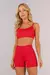 Top com Chapado e Alças Reguláveis (Vermelho) - comprar online