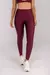 Calça Legging com Vira e Vivo (Vinho / Rose) - comprar online