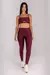 Calça Legging com Vira e Vivo (Vinho / Rose) - Viva Performance