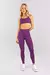 Calça Legging com Bolsos e Recortes (Ametista) - Viva Performance