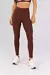 Calça Legging sem Gancho com Chapado nas Laterais (Café) - comprar online