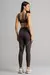 Imagem do Calça Legging com Bolsos e Vivo (Trufa / Off-White)