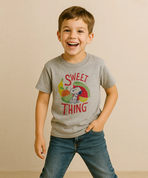 Remera Nene Snoopy Frutas