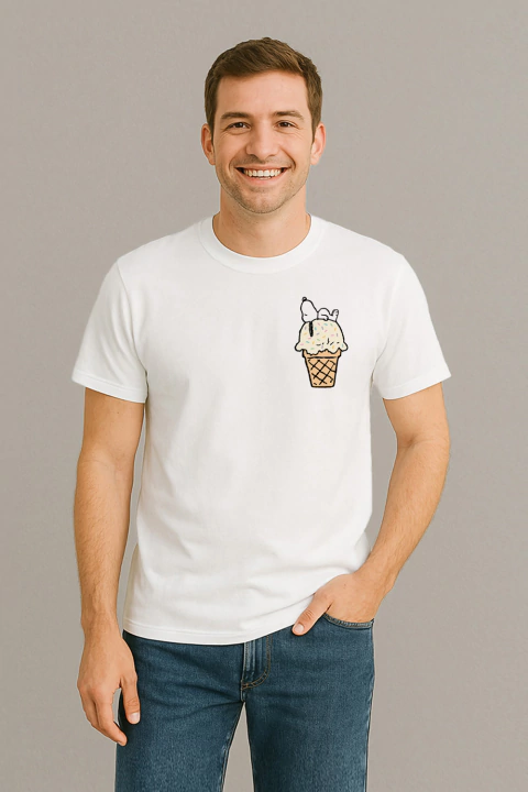 Remera Snoopy Small Ice Cream - comprar online