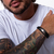 Pulseira Oliver em Couro com Aço na internet