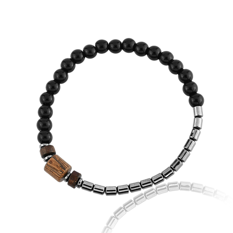 Pulseira Aegis em Aço com Pedras