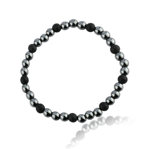 Pulseira Oak em Pedra Hematita