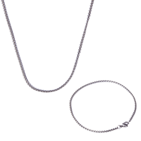 Kit Corrente Axen + Pulseira Hebe