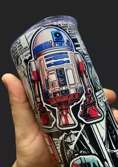COPO TÉRMICO 600 ML COM CANUDO INOX | STAR WARS HQ - MOD 01 - Hunt Gamer Store