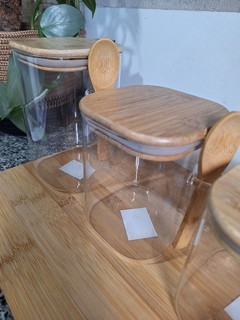Frasco vidrio cuadrado - comprar online