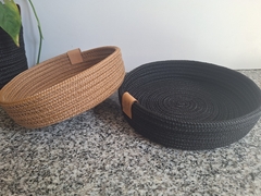 Organizador bandeja simil yute - comprar online