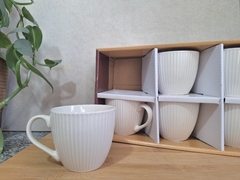 Taza cerámica LINE x6 - comprar online