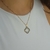 Colar trevo 4 folhas banhado a ouro 18k - comprar online