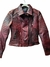 Classic Edge Red | Chamarra de piel roja con corte slim Fit - comprar en línea