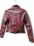 Classic Edge Red | Chamarra de piel roja con corte slim Fit - cazador west co.