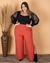 Calça de Fendas Laterais Plus Size
