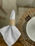 Conjunto 06 guardanapo linho branco - comprar online
