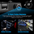 Gravação De Espelho Retrovisor Lente Dupla De 64GB Monitoramento De Carro HD 1080P Dianteira E Traseira - HyperVolt