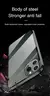 Case de absorção magnética de metal para iPhone, vidro dupla face na internet