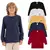 Kit 3 Camiseta Manga Longa Infantil Menino Básica Lisa Tamanho 2 ao 10 - comprar online