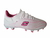 BOTIN DE FUTBOL CON TAPONES SOFT BLANCO Y ROSA