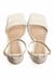 SANDALIA VIAUNO OFF WHITE TACO FINO