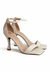 SANDALIA VIAUNO OFF WHITE TACO FINO - comprar online