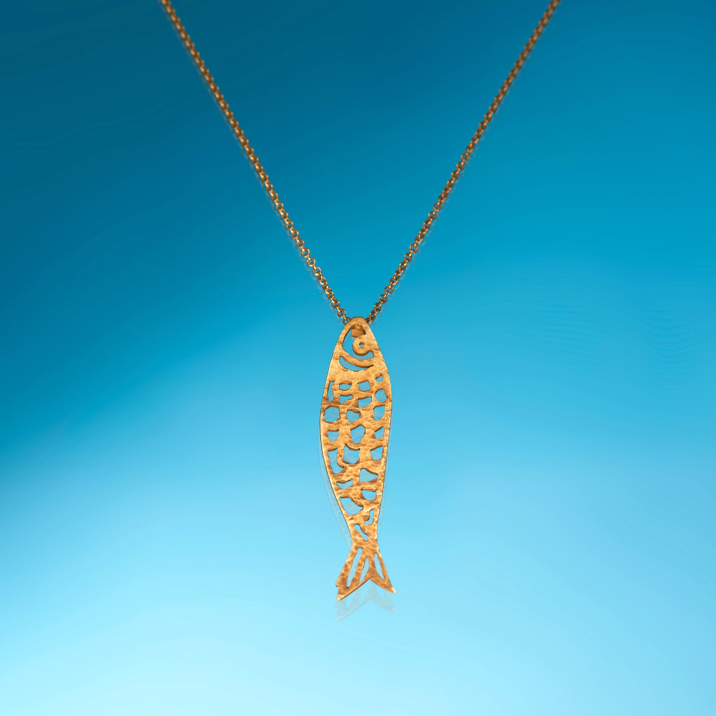 Colar Peixe Escamas