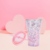 VASO ACRILICO 450ML C/SORBETE GLITTER ROSA en internet