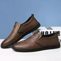 Sapatos casuais masculinos sapatos de couro resistentes ao desgaste - SocialWeaf