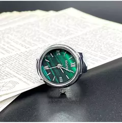 Relógio de dedo anel movimento criativo acessórios moda vintage