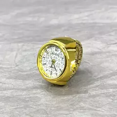 Relógio de dedo anel movimento criativo acessórios moda vintage na internet