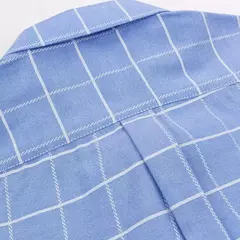Camisas Socias Masculina Oxford 100% Algodão - Manga Curta, Gola Quadrada, Estilo Sofisticado - comprar online