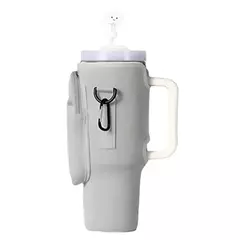 Imagem do Saco porta garrafa de água neoprene, manga copa com alça ajustável, bolsa tit