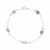 Pulseira Cinco Pontos de Luz Folheado a Prata - Lodesten