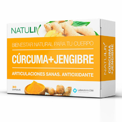 Cúrcuma+ jengibre Natuliv (30caps) - comprar online