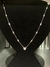Colar de Prata Feminino - pontos de luz (coração) pedras de zircônia 50 cm - comprar online