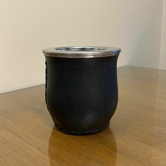 Mate Camionero Algarrobo – Con Base Acero Liso - comprar online