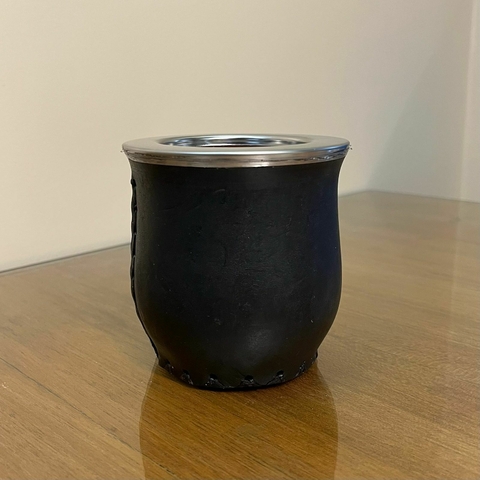 Mate Camionero Algarrobo – Con Base Acero Liso - comprar online