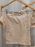 Conjunto Malha Texturizada Creme - comprar online